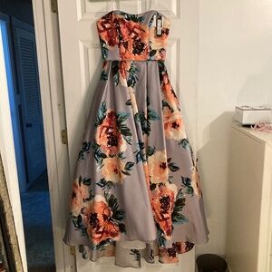 Betsy & Adam floral ball gown (size 8 but runs small)